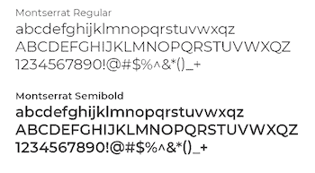 Brand typefaces