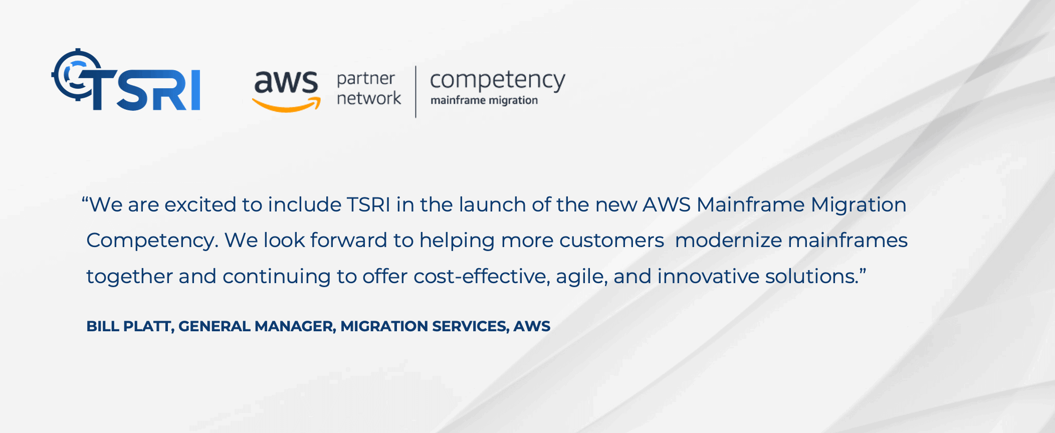 TSRI AWS Migration Competency Announcement
