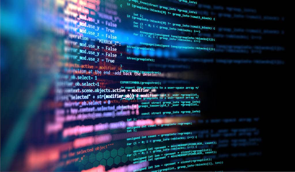 abstract lines of data on a computer screen